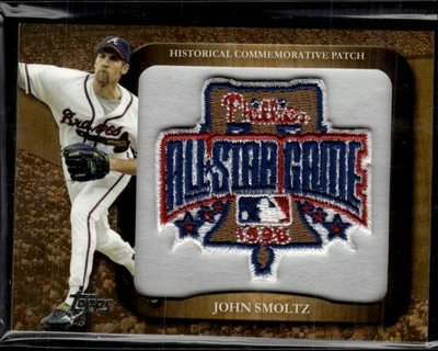 2009 Topps Legends Commemorative Patch #LPR-92 John Smoltz Atlanta Braves - Image 1 of 2