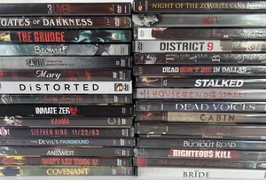 Horror Slasher Movie lot of 32 the Bride Saw V Saw IV Stalked Mary the Answer - Imagen 1 de 9