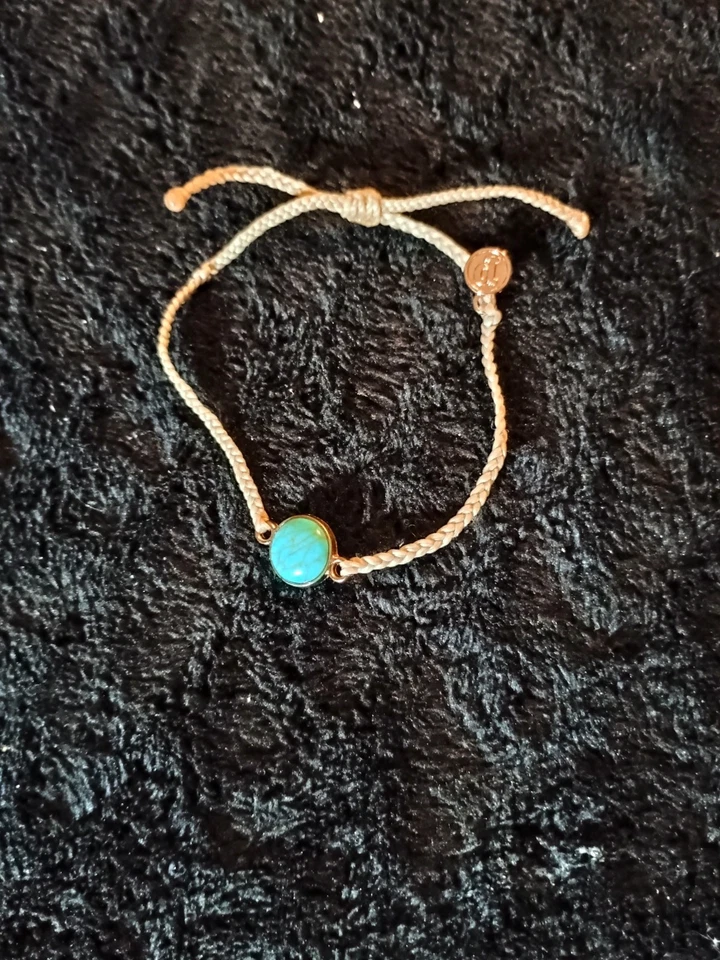 Браслет Pura Vida светло-синий, бирюзовый, золотой, желтовато-коричневый - Изображение 1 из 1