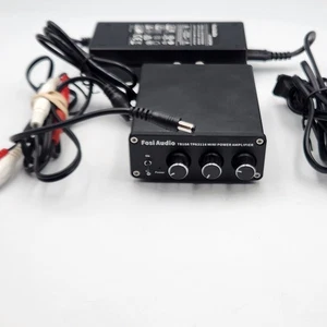 Fosi Audio TB10A TPA3116 Mini Amplificatore di Potenza Stereo Amplificatore Hi-Fi 2 Canali con Adattatore - Foto 1 di 11