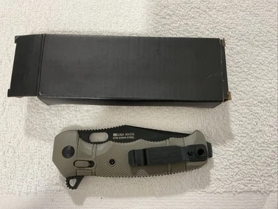 SOG SEAL XR Folding Knife 4" S35VN Steel Clip Point Blade OD Green GRN Handle - Image 1 of 4