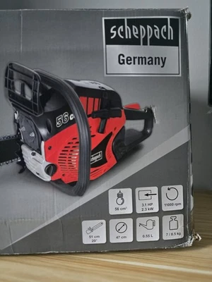 Scheppach CSH56 20'' Petrol Chainsaw - Image 1 of 4
