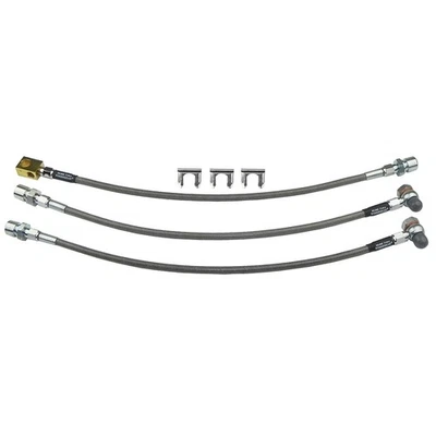 Stainless Braided Brake Hose Kit For 2-4" Lifts 1977-81 Jeep CJ5 CJ7 Scrambler - Image 1 of 4