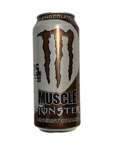 Monster Energy Muscle Chocolate Shake Rare Discontinued Snack Full Can  - Picture 1 of 3