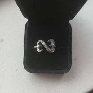 Sterling Silver Jane Seymour JWBR Open Heart Diamond Ring Sz 6.25 Kay Jewelers - Picture 1 of 9