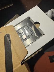 Lightwave LP52 2-gang Switch Dimmer Stainless Steel - Brand New - Picture 1 of 4