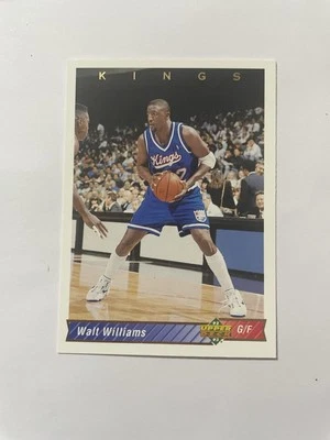 1992-93 Upper Deck Basketball Card #330 Walt Williams Sacramento Kings - Image 1 of 2