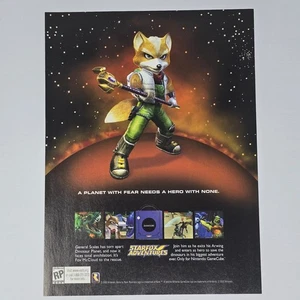 Starfox Adventures Nintendo GameCube Hero Print Ad/Poster Promo Art - Picture 1 of 2