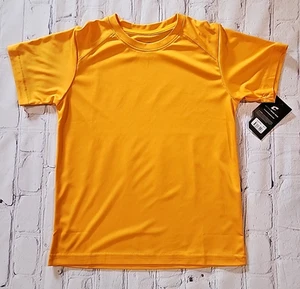 Champro Dri-Gear Youth Performance TEE S/S Crew Neck Yellow Youth Small- NEW - Picture 1 of 10