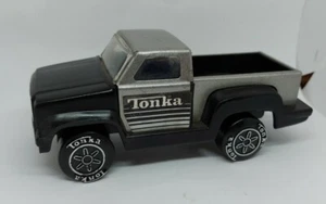 Vintage Tonka Black Silver Grey Pickup Truck 1978 1:64 scale plastic & steel  - Picture 1 of 9