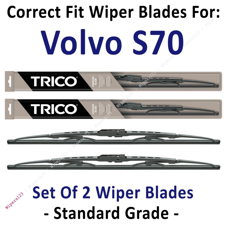 Лезвия стеклоочистителя стандартные упаковка 2 шт. - подходят для Volvo S70 1998-2000 годов выпуска - 30210x2 - Изображение 1 из 1