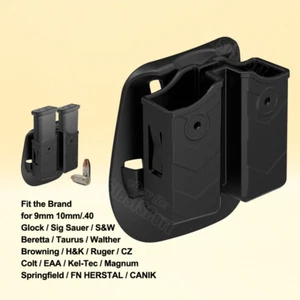 G17 G19 Magazine Pouch For Glock 17 19 Sig Sauer P226 Beretta 92FS Mag Holster - Picture 1 of 7