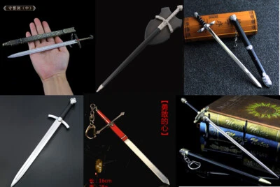 1:6 1/5 TOY SWORD Knight Middle Ages Demon killer witcher katana metal longclaw - Image 1 of 4