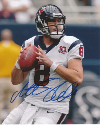 Foto firmada por Matt Schaub 8x10 Houston Texas c PRUEBA Foto 1 de 2