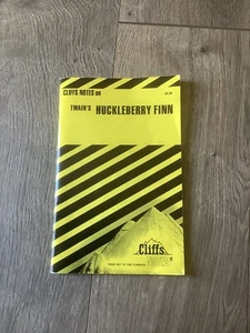 Cliffs Notes Twain’s Huckleberry Finn Vintage Study Guide Classic Literature - Picture 1 of 4