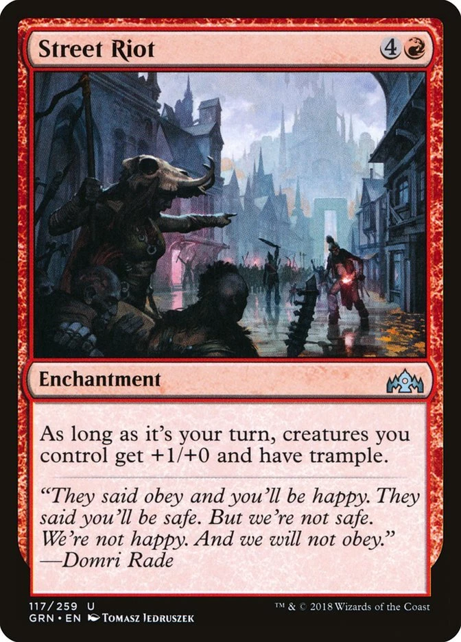 Street Riot (117) Guilds of Ravnica GRN MTG Magic - Image 1 of 1