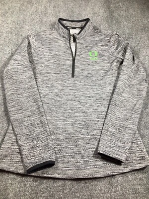 Nike Dri-Fit Golf Pullover Women’s S Oregon Duck MBA Graphic Heathered Gray - Image 1 of 4