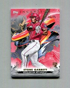 Tarjeta de novato roja Topps Inception Stone Garrett 2023 #35 6/75 - Imagen 1 de 3