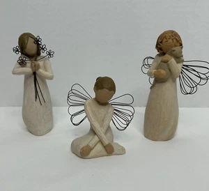 Lot of 3 Demdaco Willow Tree Serenity, Friendship, With Affection, Susan Lordi - Picture 1 of 15