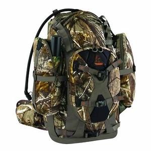 Hunting Backpack Day Pack Rucksack Bow Haversack Rifle Holder Hunter Camo 56.2 L - Picture 1 of 2
