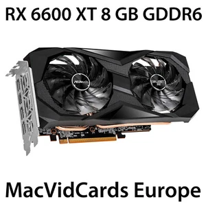 MacVidCards AMD Radeon RX 6600 XT 8 GB GDDR6 for Apple Mac Pro 5,1 + BOOT SCREEN - Picture 1 of 1