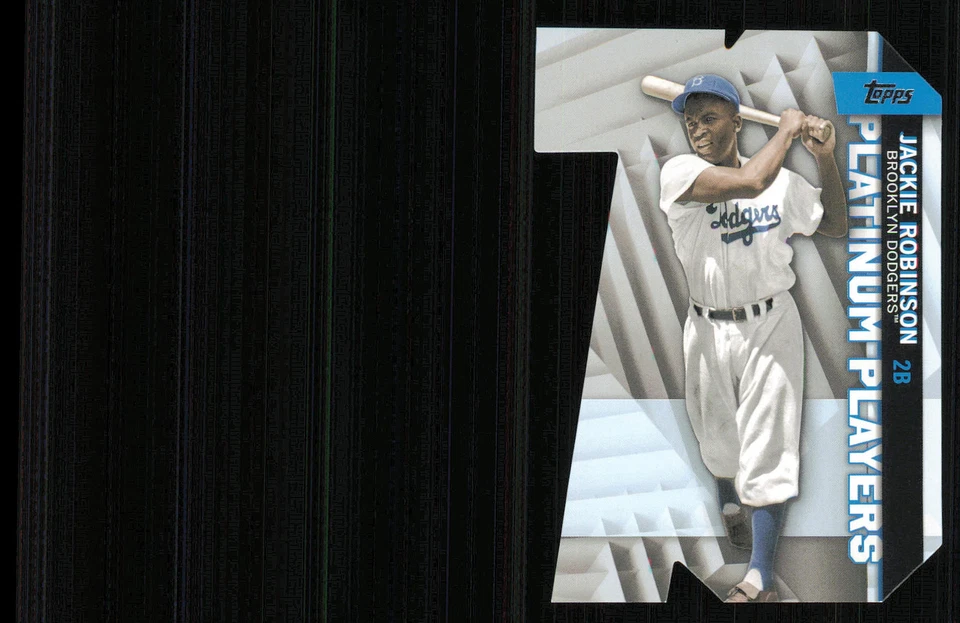 2021 Topps Platinum Players Die Cuts #PDC5 Jackie Robinson - Image 1 of 2