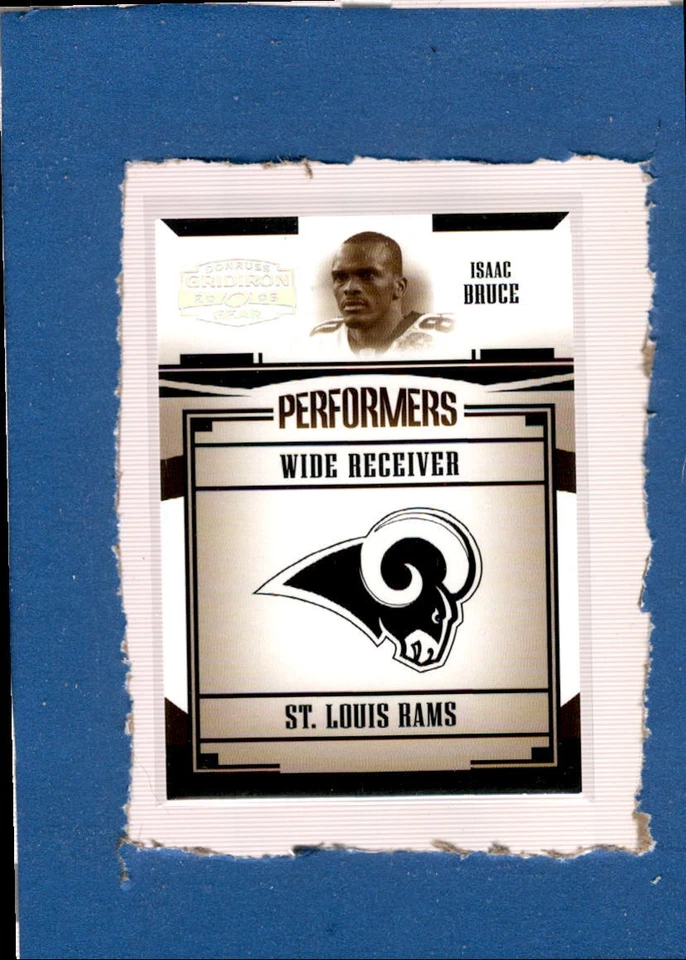 2005 Donruss Gridiron Gear Performers Silver Holofoil #23 Isaac Bruce M ID:41793 - Image 1 of 1