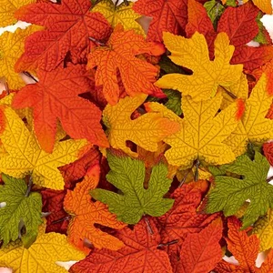 59PCS Fall Artificial Maple Leaves Decorations Large Size - Thanksgiving Autu... - Picture 1 of 8