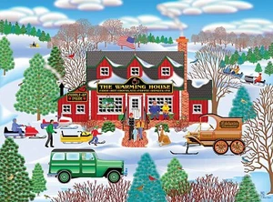Rompecabezas RoseArt Home Country - Warming House 1000 piezas de Mark Frost - Imagen 1 de 2
