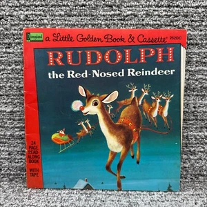 Kleines goldenes Buch und Kassette Rudolph das rotnasige Rentier 252DC - NUR BUCH - Bild 1 von 7
