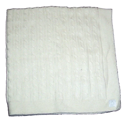 Baby Gap кремовый с белый кабель трикотажа веревки свитер одеяло безопасности милый 2007 - Изображение 1 из 3