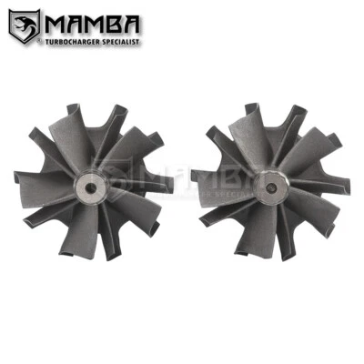 MAMBA D5 Turbine Wheel Fit BMW M5/M6 S63 Garrett MGT22-4955 (49/55/+5mm/5+5/Rev) - Image 1 of 4