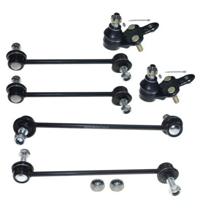 DLZ 6 Pcs Suspension Kit-2 Front Lower Ball Joint 2 Front 2 Rear Sway Bar - Image 1 of 3