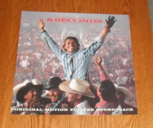 8 Seconds Movie Soundtrack Poster 2-Sided Flat 1994 Promo 12x12 Luke Perry Rodeo - Picture 1 of 2