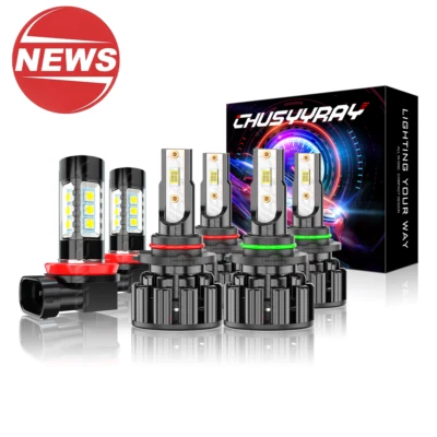 Fit Volvo VNL VNM630 670 730 780 2004-2015 Combo LED Headlight High Lo Fog Bulbs - Image 1 of 4