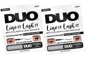 DUO Line IT Lash IT Black (2n1 Eyeliner & Lash Adhesive) - (PACK OF 2 ) NEW