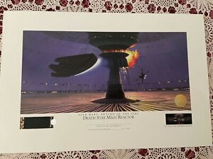 Star Wars Return of the Jedi DEATH STAR Ralph McQuarrie Litho NOT # OR SIGNED