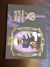2022 Wild Card Black Matte Purple Smoking Guns MALIK WILLIS RC Titans #SG-6