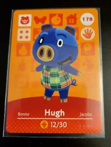 Hugh - 178 - Serie 2 - Autentica carta amiibo attraversamento animali - Foto 1 di 1