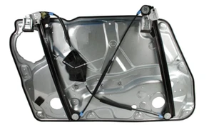 VW PASSAT B5 SKODA SUPERB FRONT RIGHT DRIVER SIDE WINDOW REGULATOR WITH PANEL - Picture 1 of 1