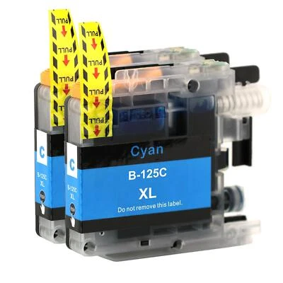 2 Druckerpatronen Cyan XL für Brother MFC-J4410DW & MFC-J4610DW - Bild 1 von 4