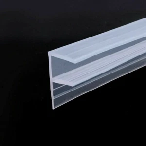 100cm Bath Shower Screen Door Seal Strips Glass Gate Gap Curved Flat 6-12mm DIY - Picture 1 of 15