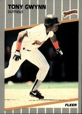 1989 Fleer San Diego Padres Baseball Card #305 Tony Gwynn