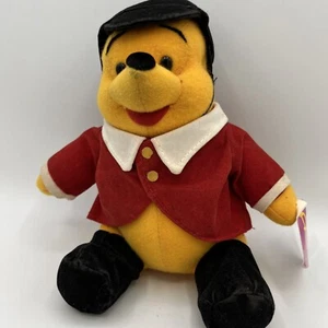 Winnie the Pooh English equestrian riding RARE Toy Stuffed Animal boots hat - Picture 1 of 9