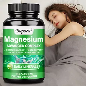 Magnesium 500mg - Stress & Anxiety Relief, Emotional Support, Digestive Health - Bild 1 von 11