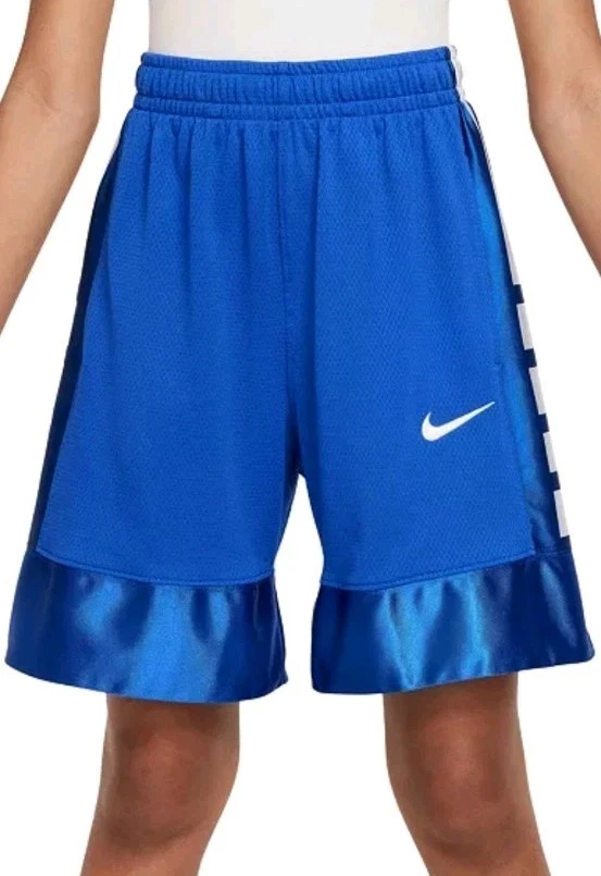 Nike Dri Fit Kids Boys XL Extra Large Blue Basketball Loose Fit Shorts Logo