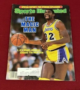 1985 EARVIN MAGIC JOHNSON LAKERS Sports Illustrated May 13 - Picture 1 of 3