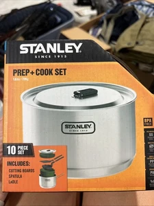 Stanley Adventure Series 10 Piece Stainless Prep Cook Set New Camping Hunting - Picture 1 of 6