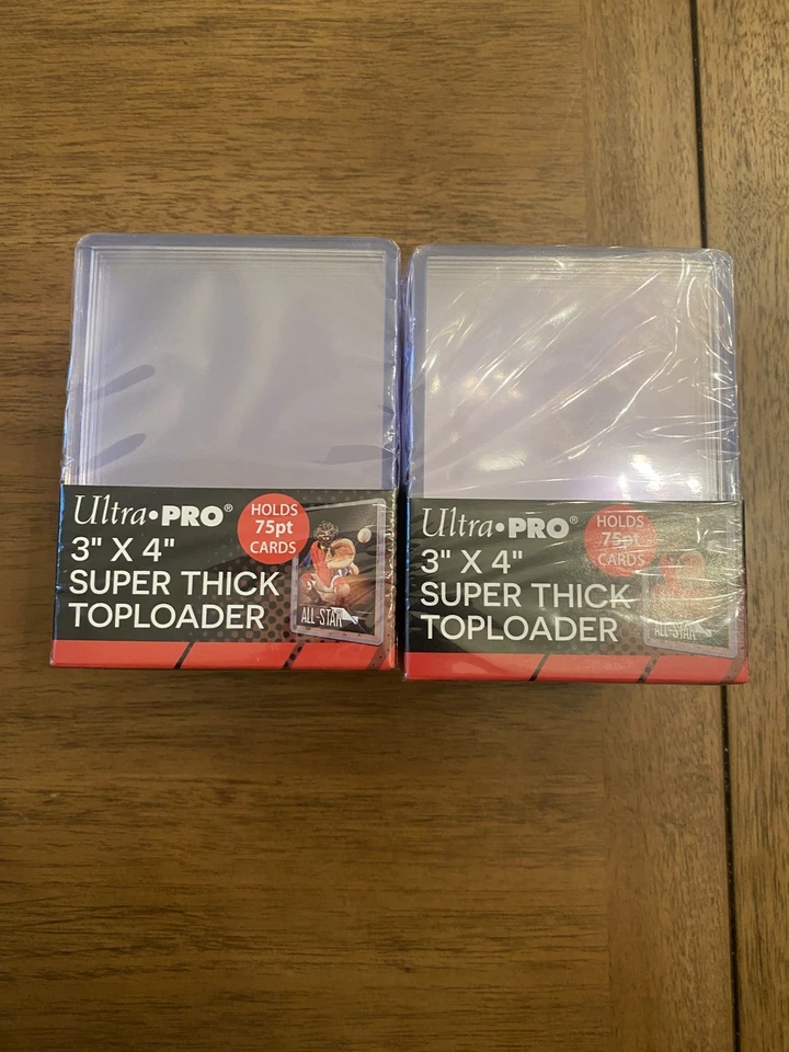 Ultra Pro 3x4 Super Thick 75pt Toploader Pack (25ct) Lot Of 2 Packs - Image 1 of 1