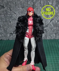 Handmade 1/12 Cape with fur around the neck for ML action figure (No Figure) - Picture 1 of 6